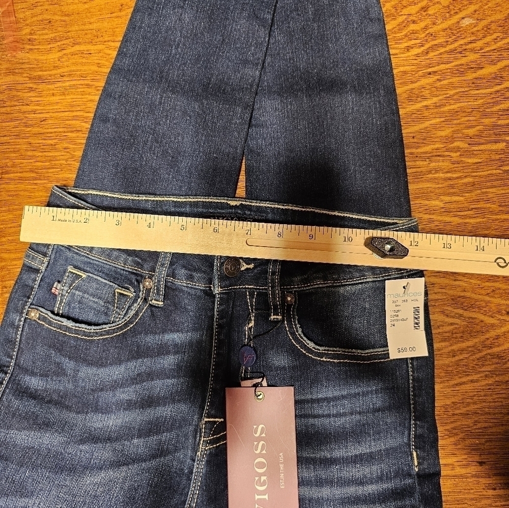Vigoss High Rise Skinny Luxe Stretch Jeans Women's Size 24 L 28 NWT - Picture 2 of 13